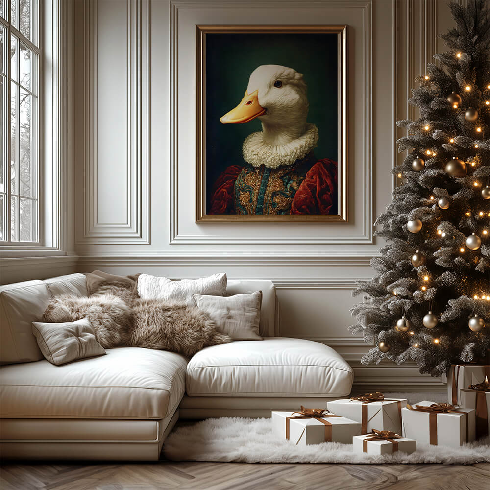 Vintage Duck Portrait – Renaissance Art Print