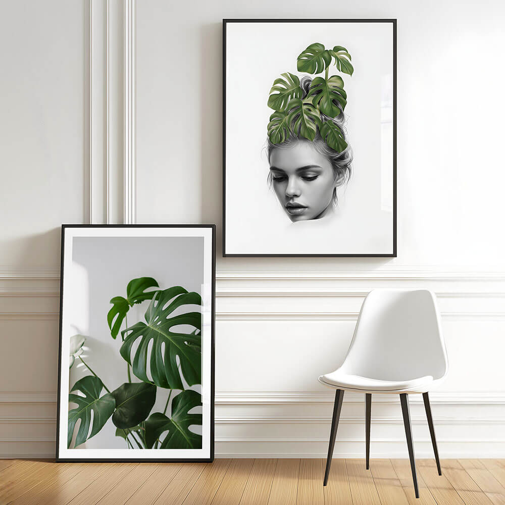 Botanisk jente (C) kunsttrykk