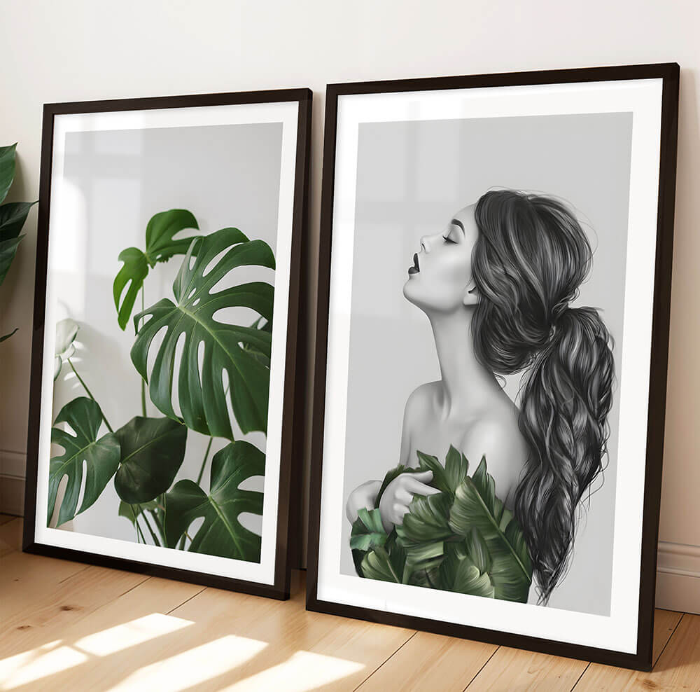 Botanisk jente (C) kunsttrykk