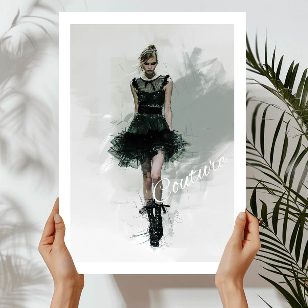 Couture Girl Art Print