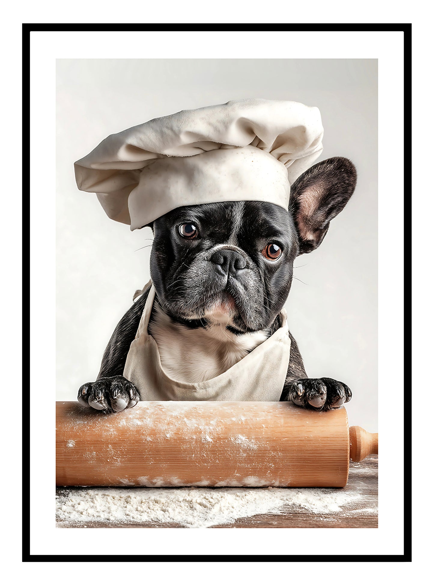 Pug Chef Art Print