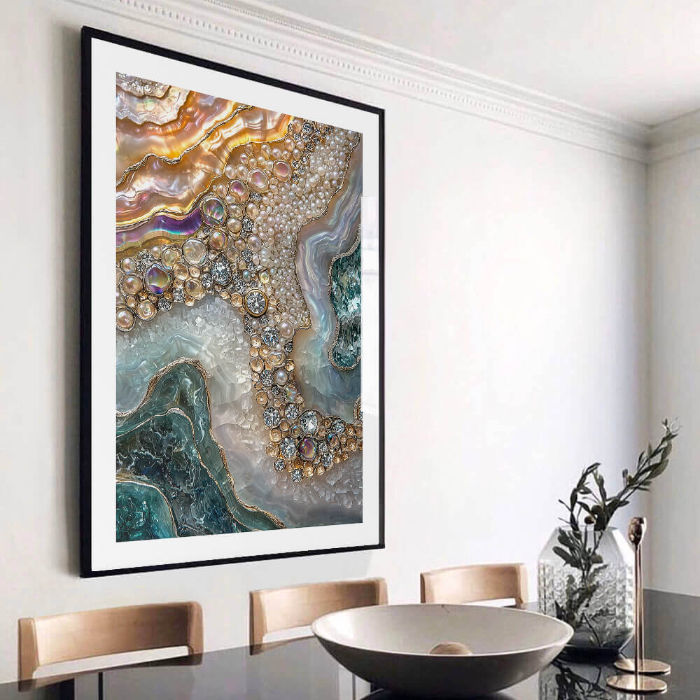 Jewel Geode (A) Art Print