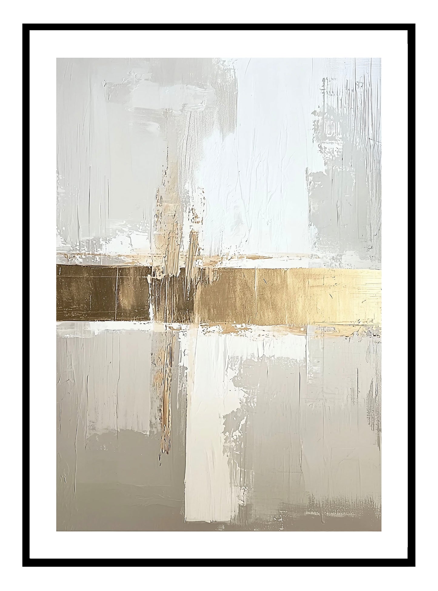 Gold Leaf Abstract (A) Art Print