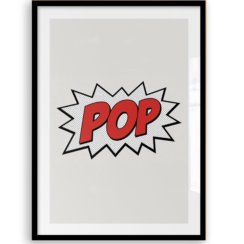 POP Text - Pop-Art-Druck - Horizontal oder Vertikal