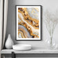Golden Agate Art Print (B)