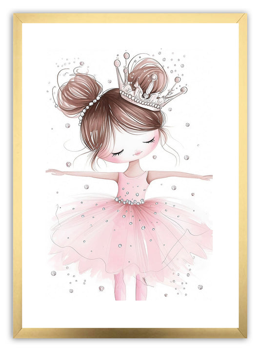 Crystal Ballerina (A) Nursery Art Print