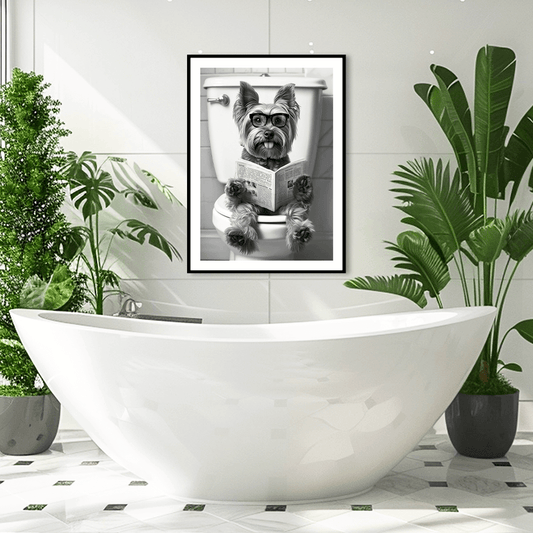 Funny Terrier Dog Art Print