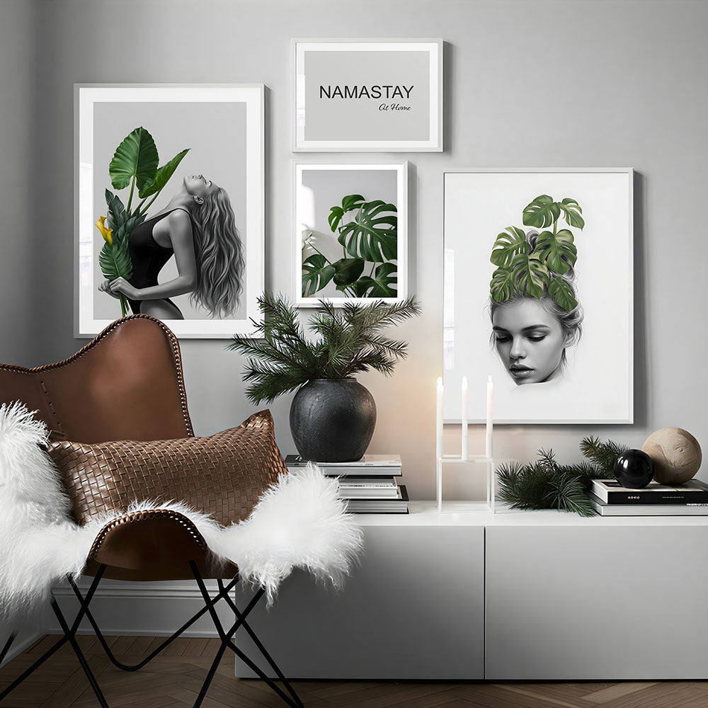 Botanisk jente (C) kunsttrykk