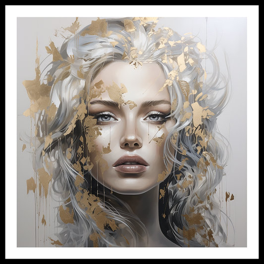 Golden Girl (A) Abstract Art Print