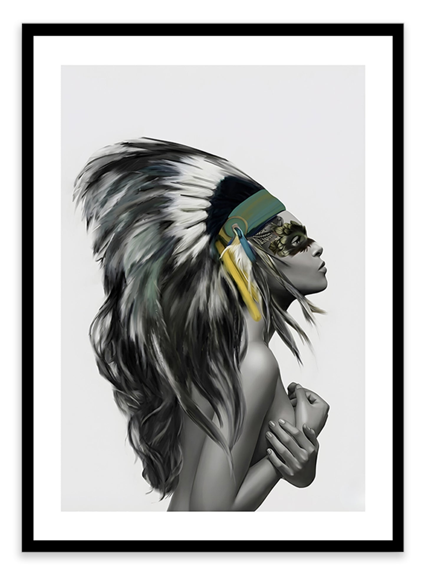 Apache Girl Art Print