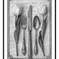 Vintage Cutlery Art Print - 2 Colours