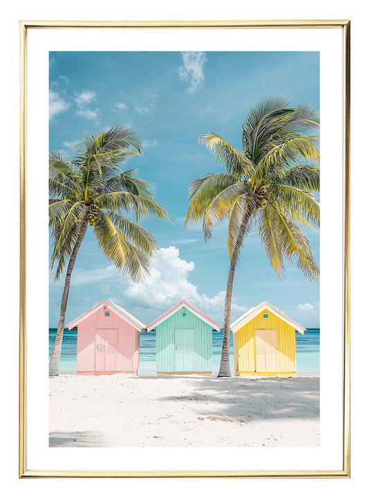 Beach Huts Art Print