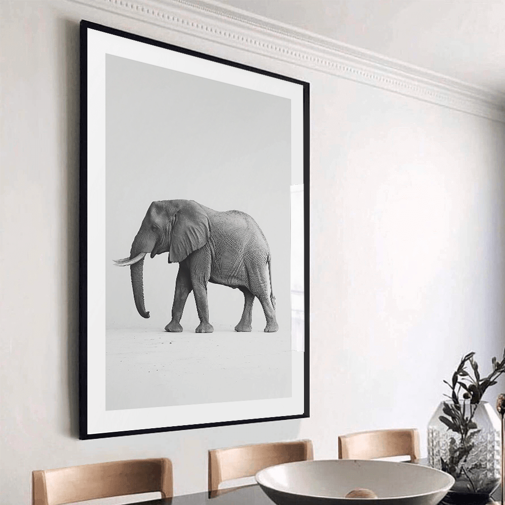 Afrikaanse Olifant (A) Kunstdruk