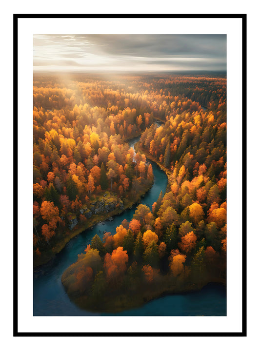 Fall Trees Art Print