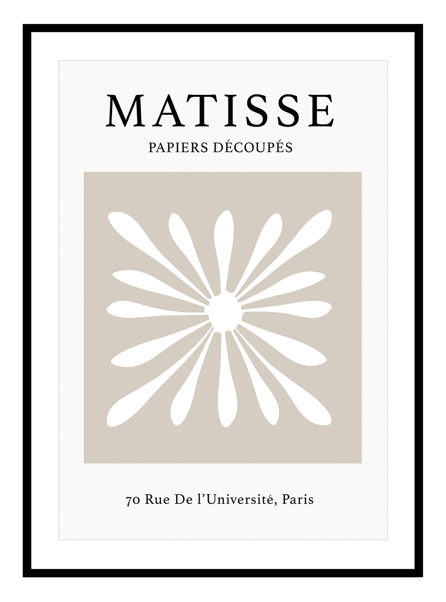 Matisse Flower Art Print - 4 Colours