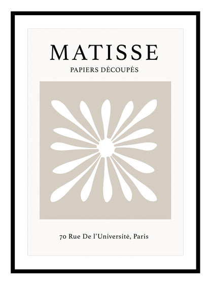 Matisse Flower Art Print - 4 Colours