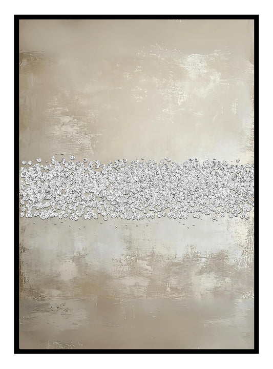 Beige Crystal Abstract (B) Art Print