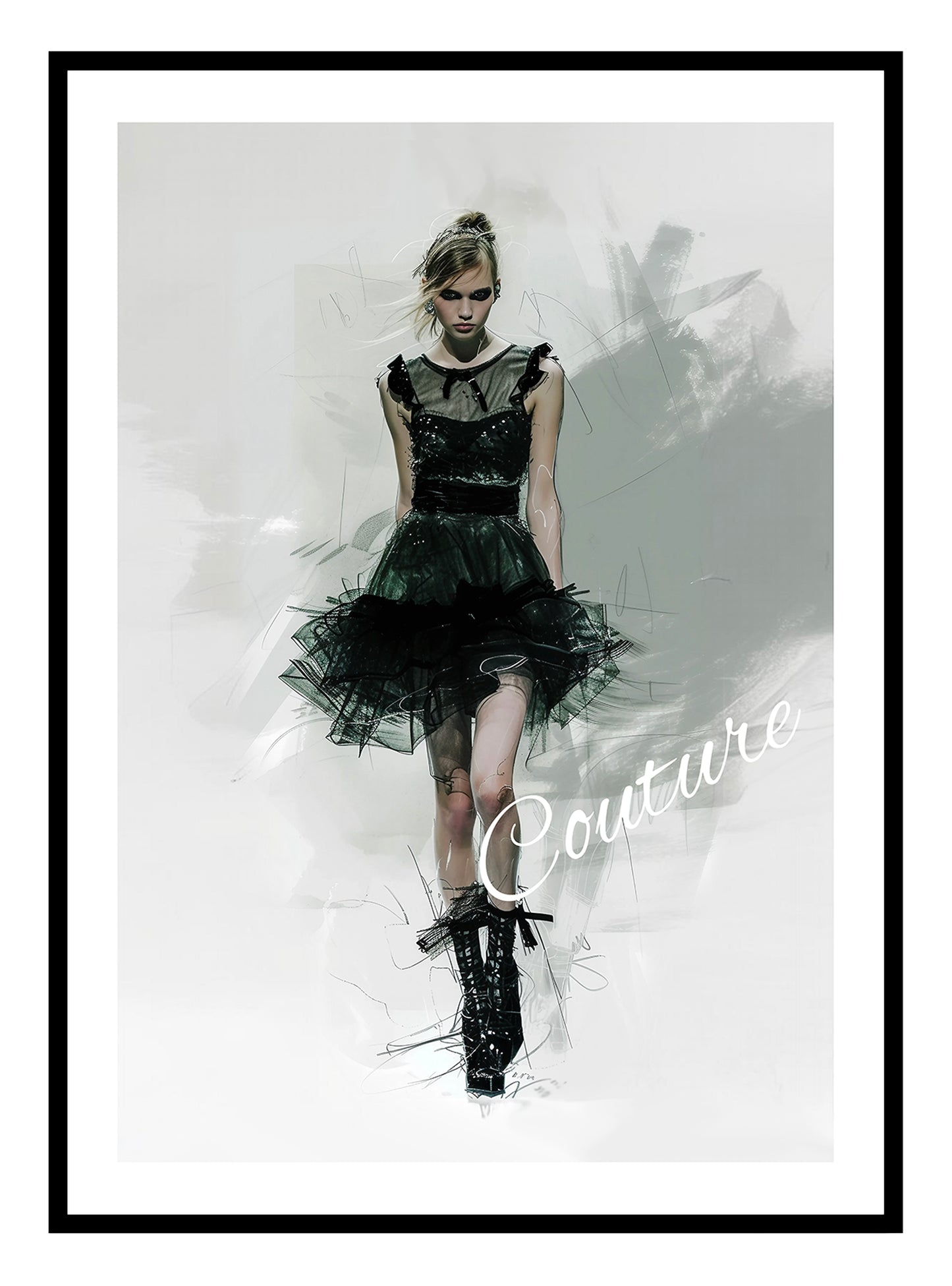 Couture Girl Art Print