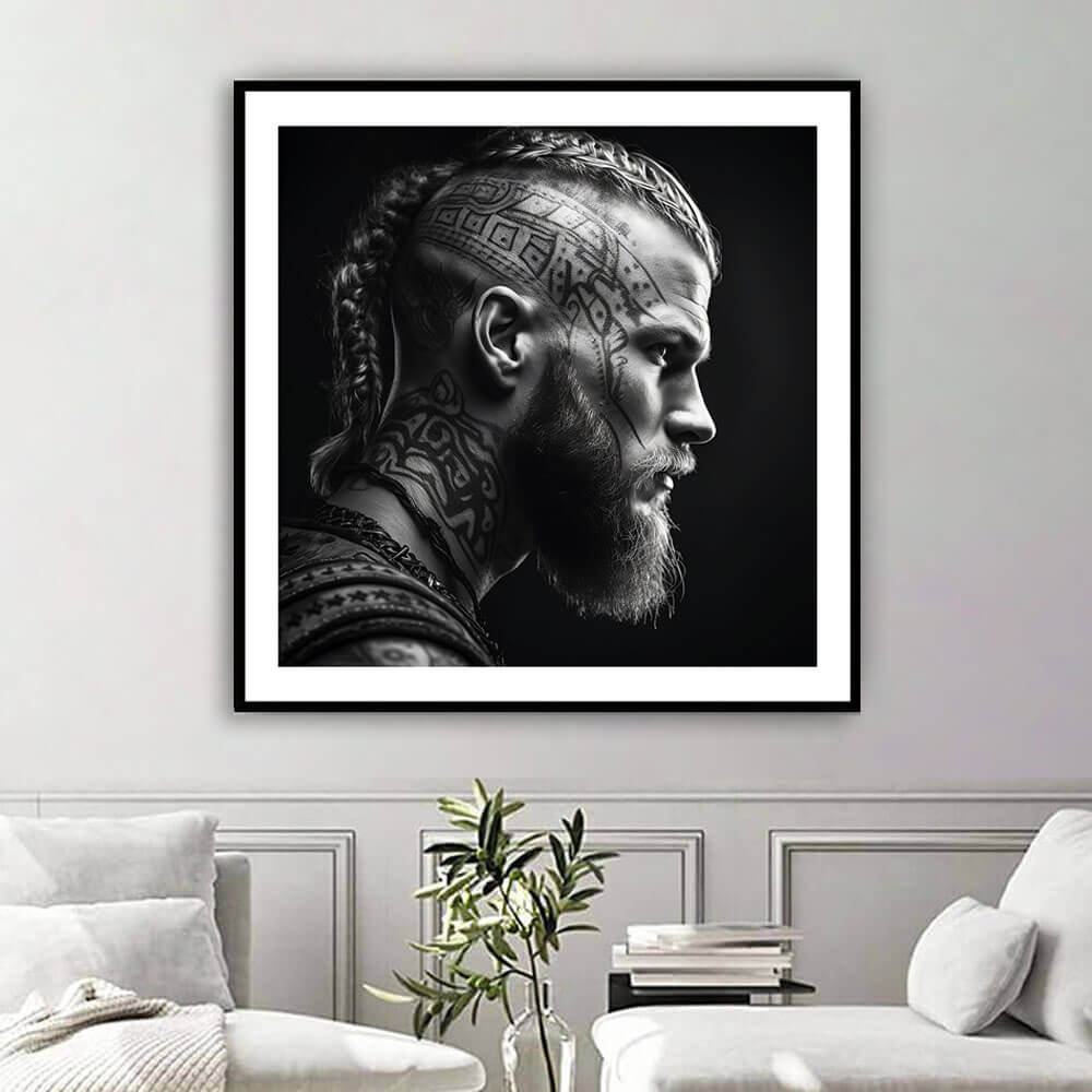 Ragnar Lothbrok Viking Art Print (C)