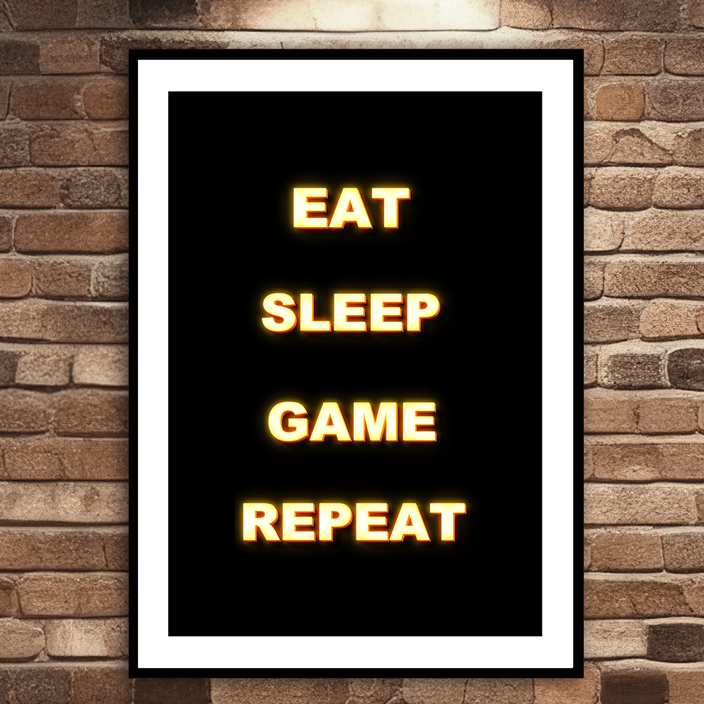 Gaming Neon Art Print