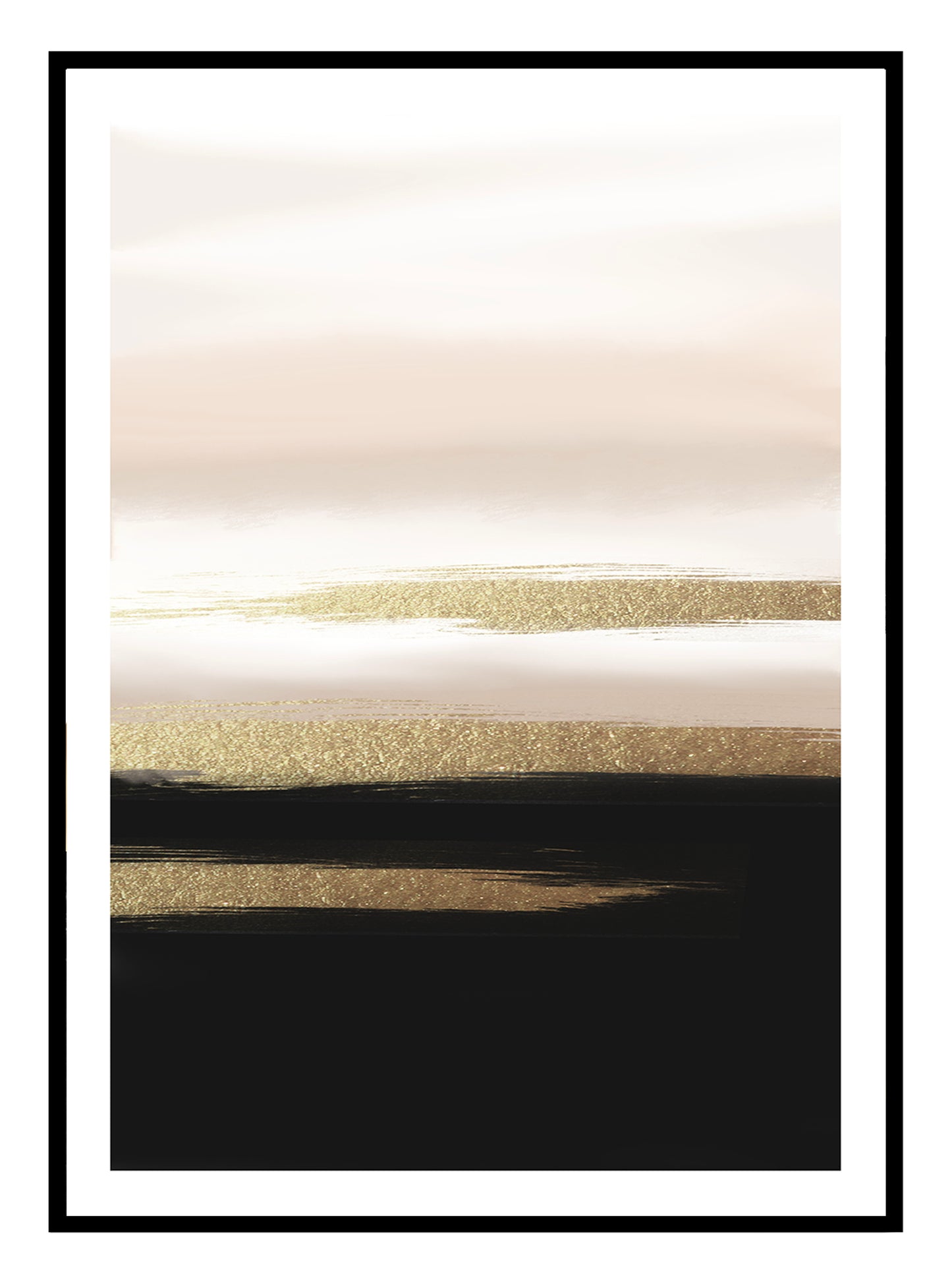 Gold Horizon (B) Art Print