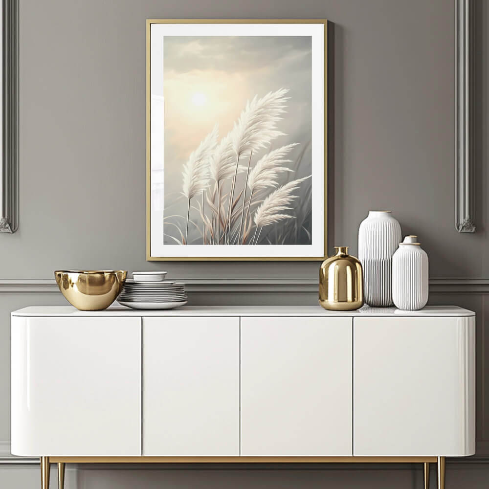 Sunset Pampas Art Print