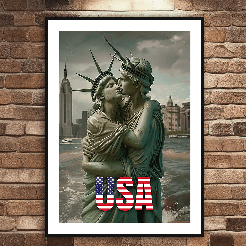 USA Lovers Art Print