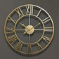 Modern Black Skeleton Wall Clock - 3 Colour Options