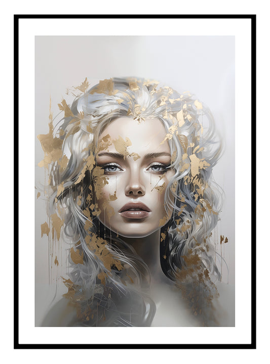 Golden Girl (A) Impressão de arte abstrata