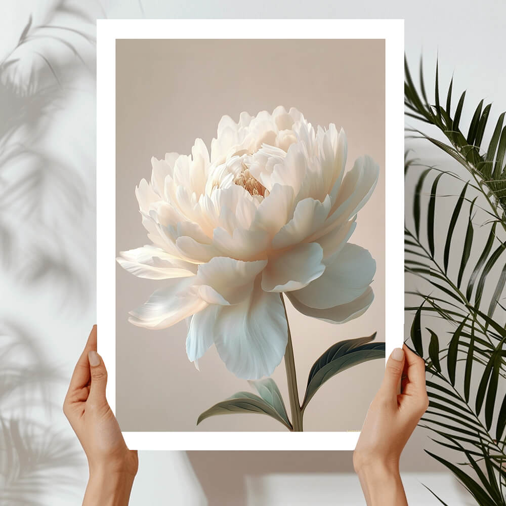 Beige Flower Art Print
