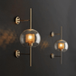 Modern Sphere Wall Lamps - Gold or Silver