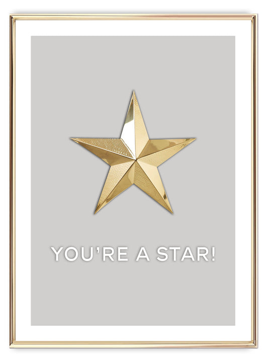 Du er en stjerne! Kunsttrykk