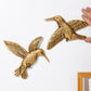 Gold Hummingbird Wall Decor Set