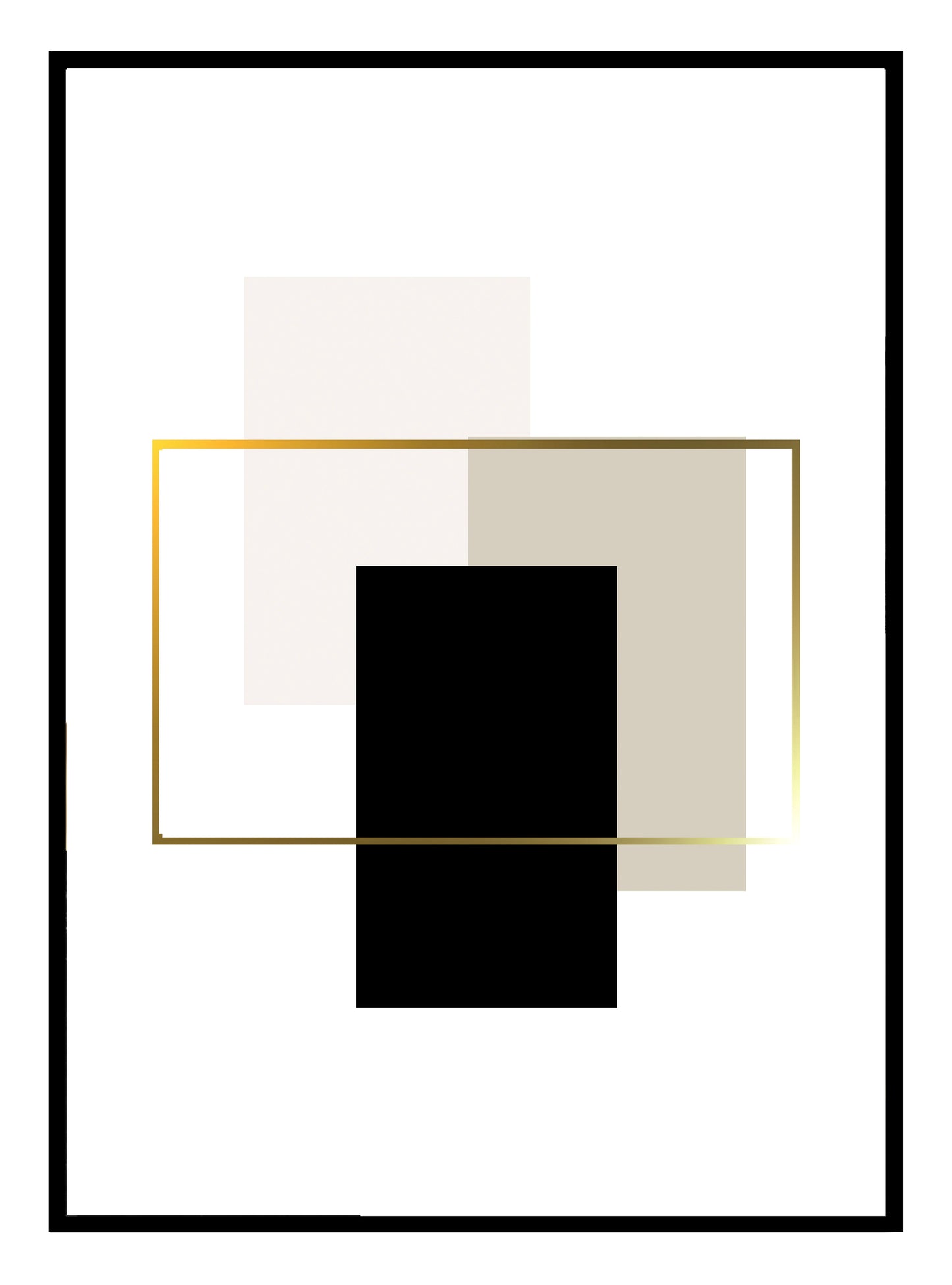 Contempo Gold Art Print (B)