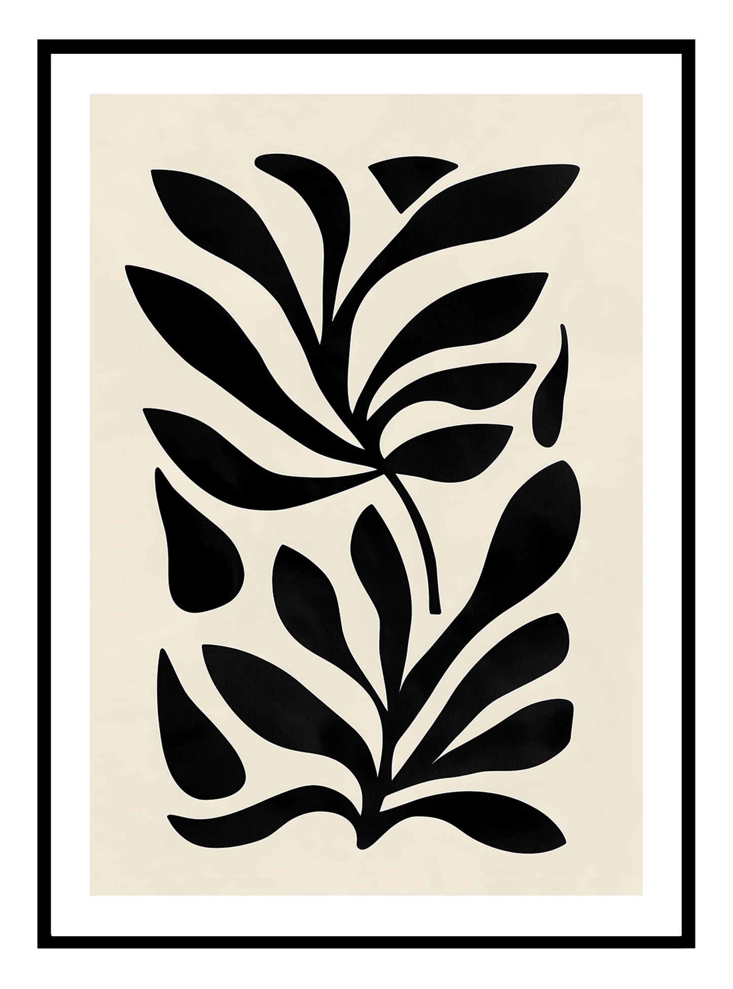 Abstract Leaves Art Print
