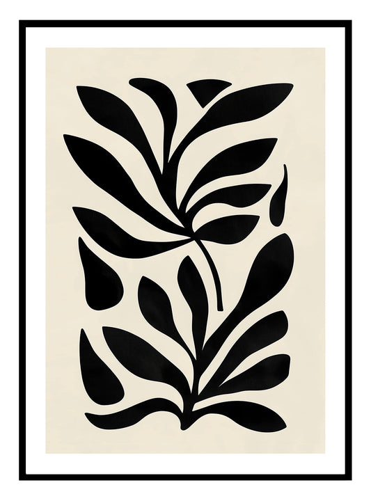 Abstract Leaves Art Print