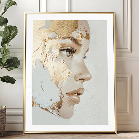 Golden Lady (B) Art Print