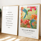 William Morris Inspired, Signed - Hummingbirds Print