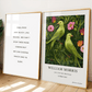 William Morris Inspired, Signed - Lovebirds Print