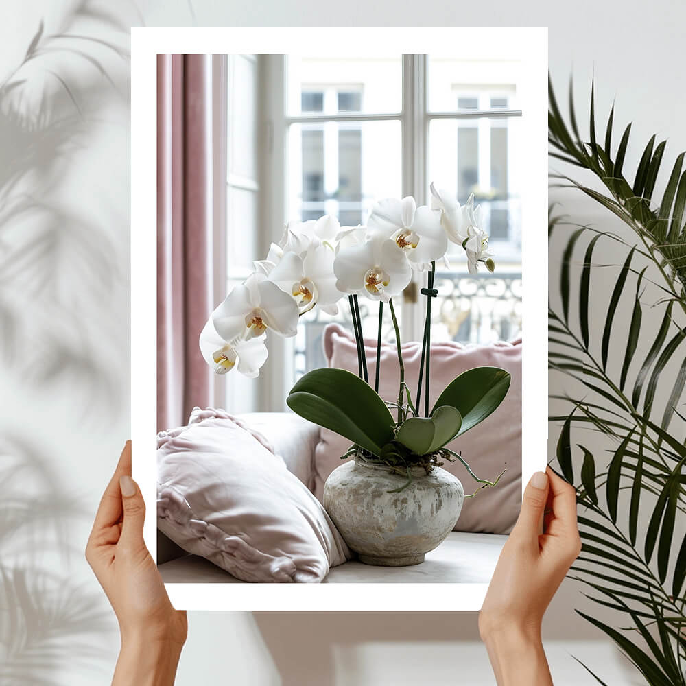 Phalaenopsis Orchid Flower (B) Art Print