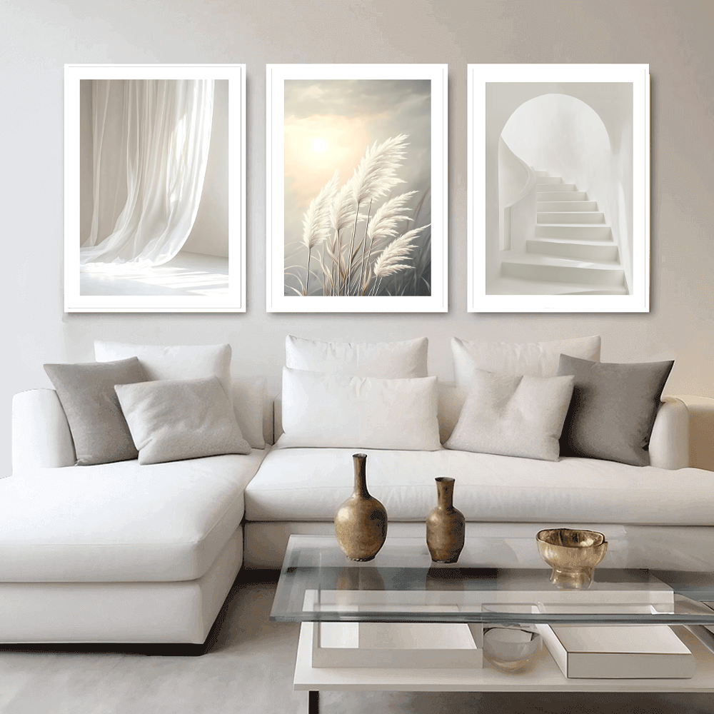 Sunset Pampas Art Print