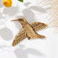 Gold Hummingbird Wall Decor Set