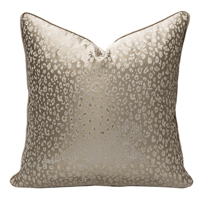 Luxury Gold Leopard Cushion - 45 x 45cm or 50 x 50cm