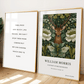 William Morris Inspired, Signed - Floral Deer Print