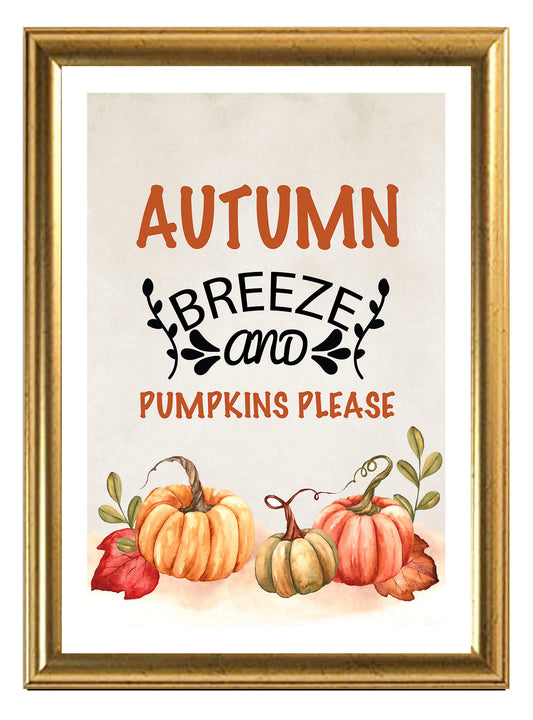 Pumpkins Please Art Print