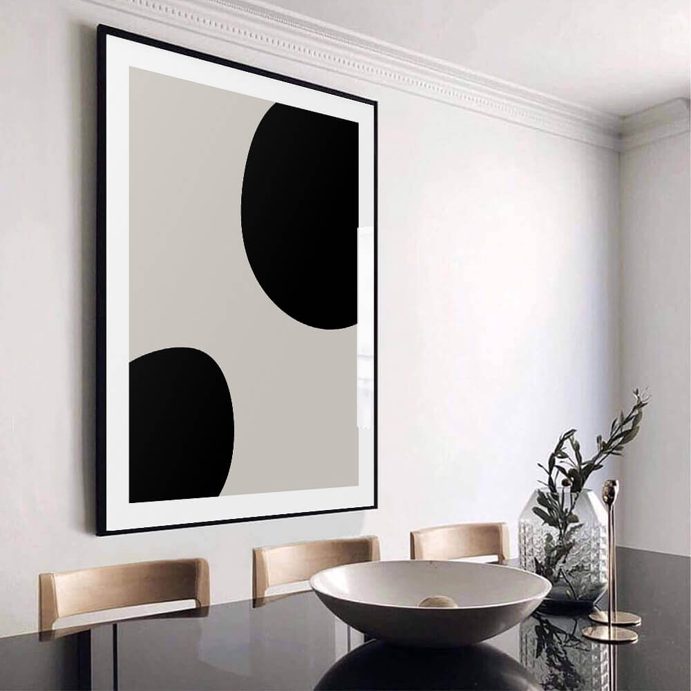 Contempo gull kunsttrykk (B)