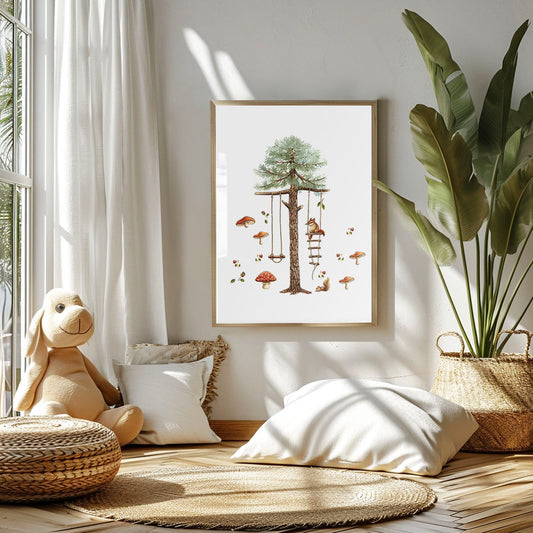 Enchanted Tree, Nursery Art Print