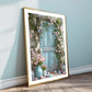 Floral French Doors Art Print