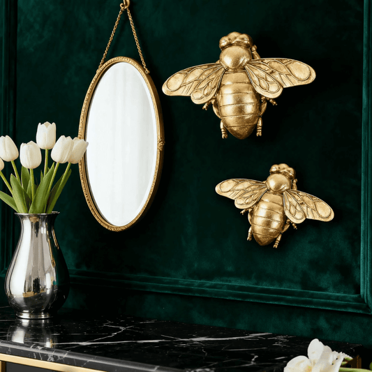 Golden Bee Wall Decor