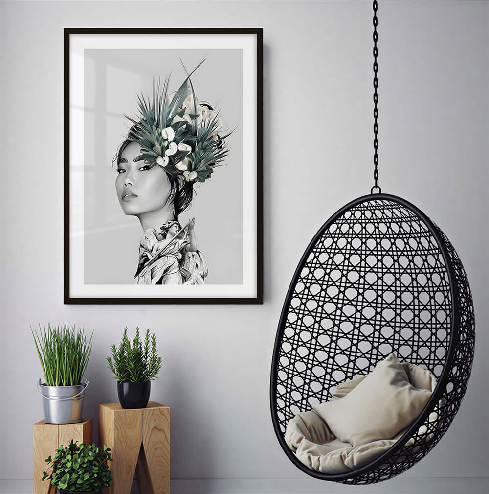 Botanical Girl (D) Art Print